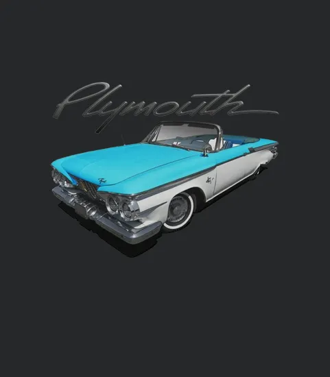 1961 Plymouth Fury Convertible Robins Egg Blue