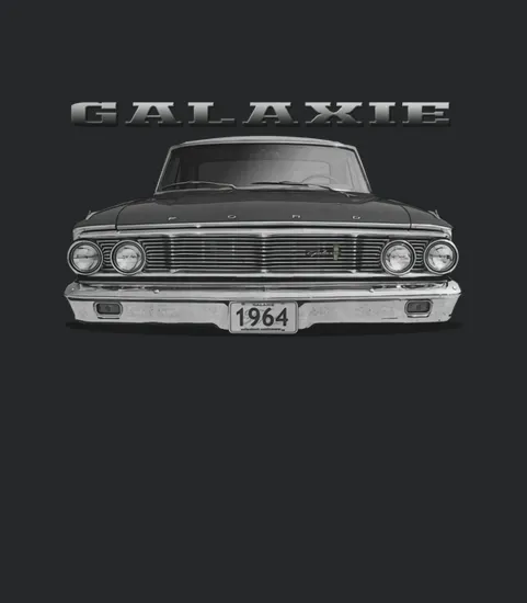 1964 Ford Galaxie Front Black