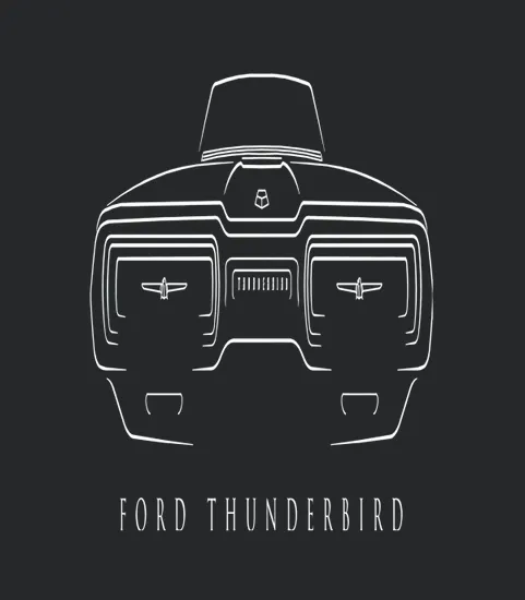 1964 Ford Thunderbird Stencil