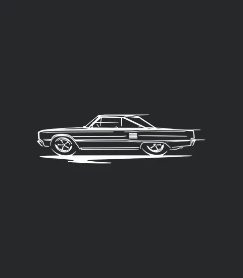 1966 1967 Dodge Coronet Hardtop Redline Series Classic Print