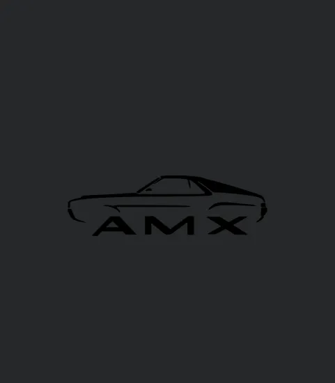 1968 1969 Amc Amx Classic Outline Design