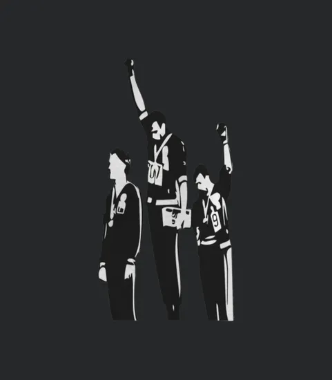 1968 Olympics Black Power Salute Womens Jersey