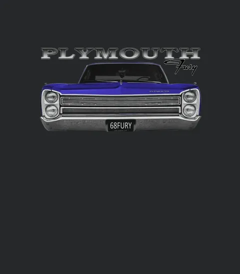 1968 Plymouth Fury Front Blue