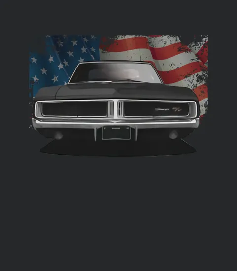 1969 Charger Black Usflag