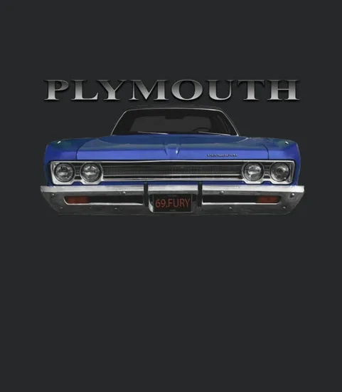 1969 Plymouth Fury Front Blue