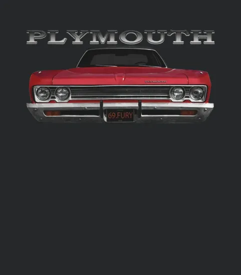 1969 Plymouth Fury Front Red