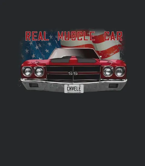 1970 Chvlle Real Muscle Car Front Red