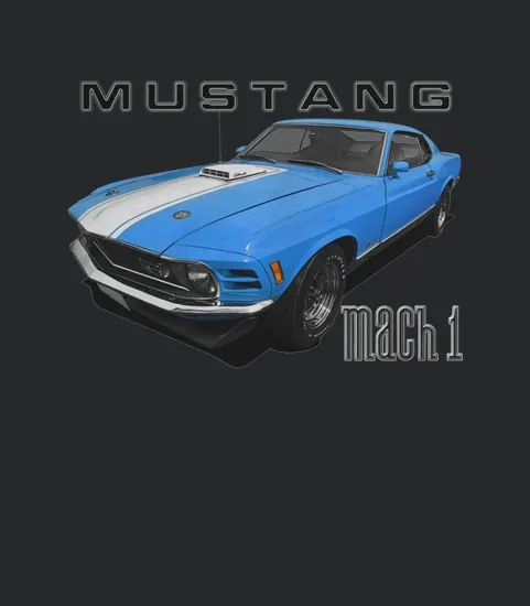 1970 Ford Mach1 Blue