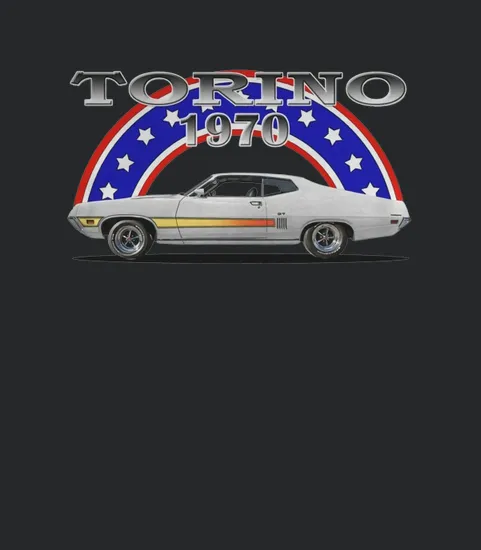 1970 Ford Torino Gt Side White