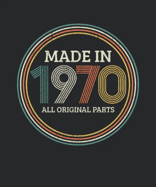 1970 Original Parts Funny 50th Birthday Gift