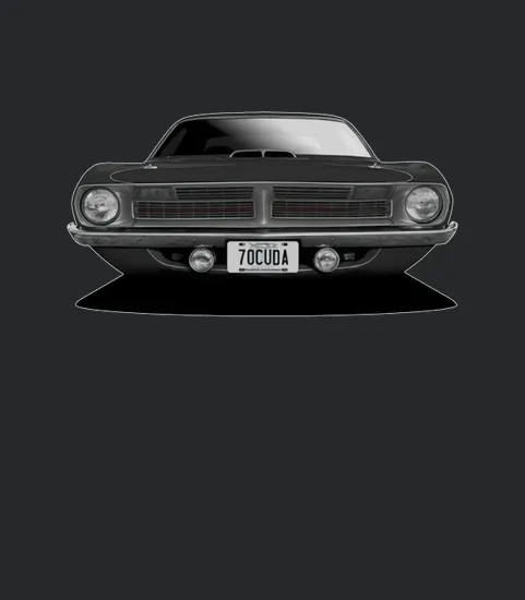 1970 Plymouth Cuda Front Black