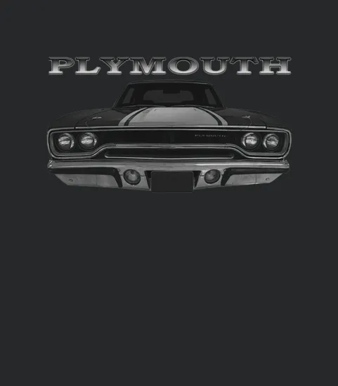1970 Plymouth Road Runner Front Schwarz