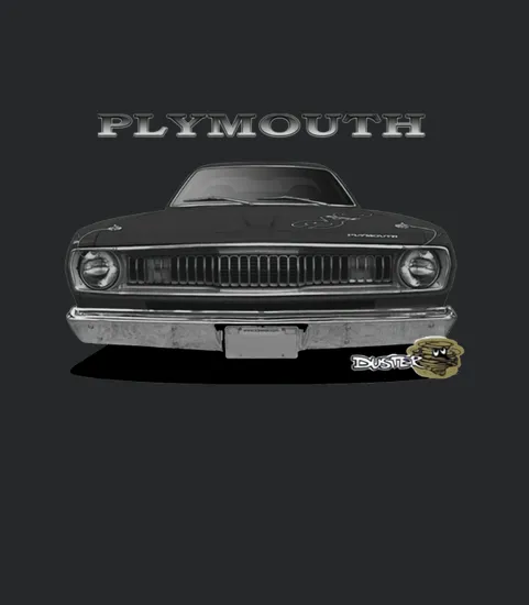 1970s Plymouth Duster Front Black