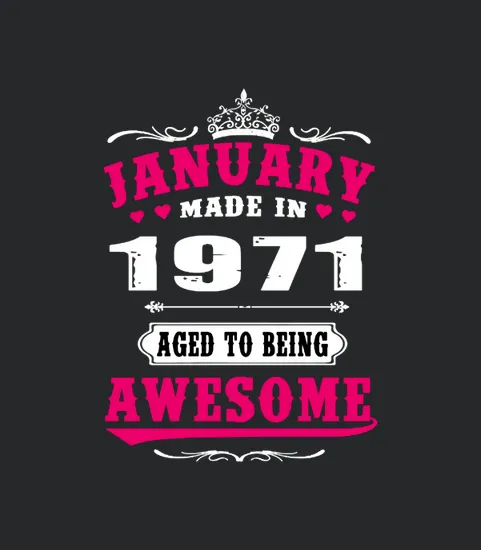 1971 January Aged To Being Awesome