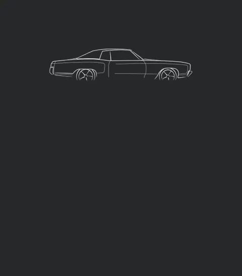 1972 Monte Carlo Profile Stencil White Women