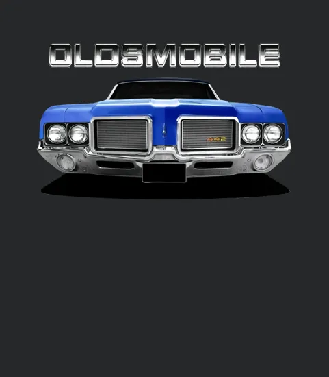 1972 Oldsmobile 442 Front Blue Ii