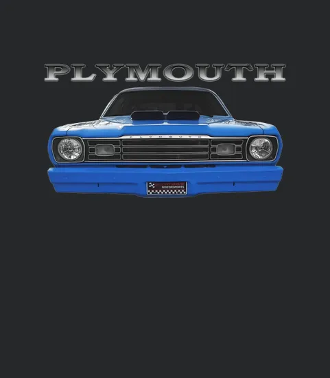1973 Plymouth Duster Front Blue