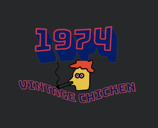 1974 Vintage Chicken Pun