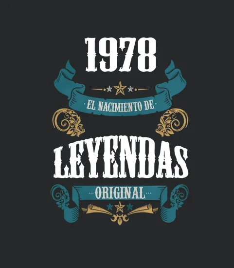 1978 Leyendas Original Cumpleanos Regalos Ano Camiseta