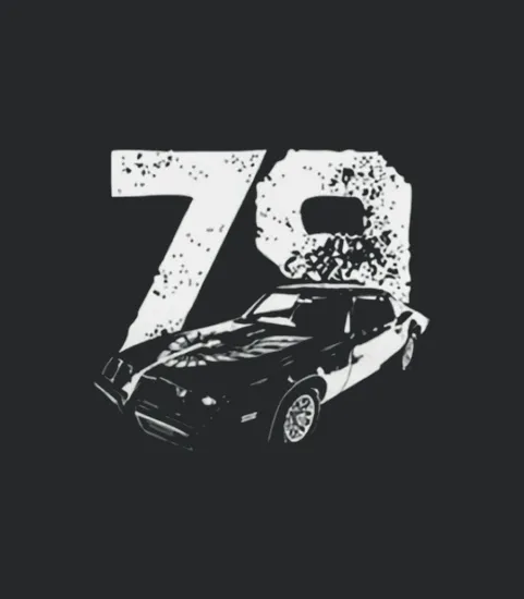 1979 Trans Am Three Quarter View With Year Dark Color