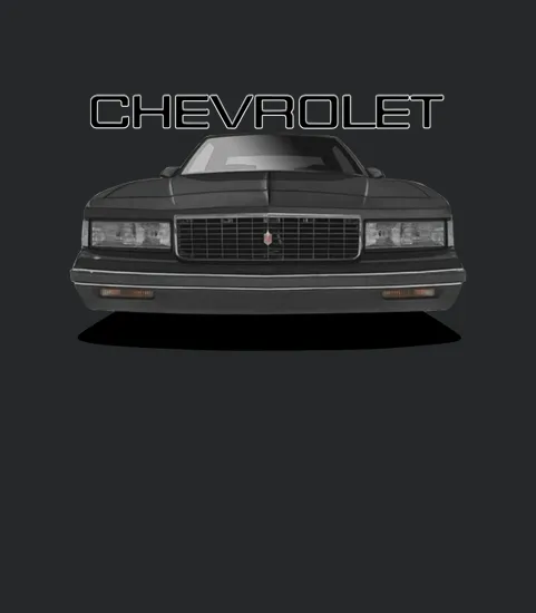 1980s Chvy Monte Carlo Ls Front Black