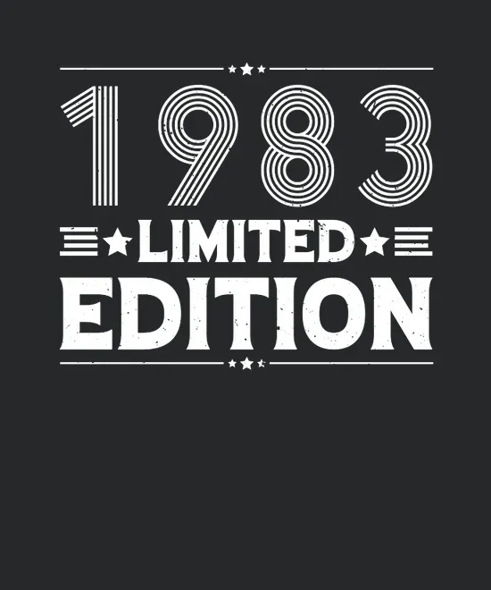 1983 Limited Edition Birthday T Design 2