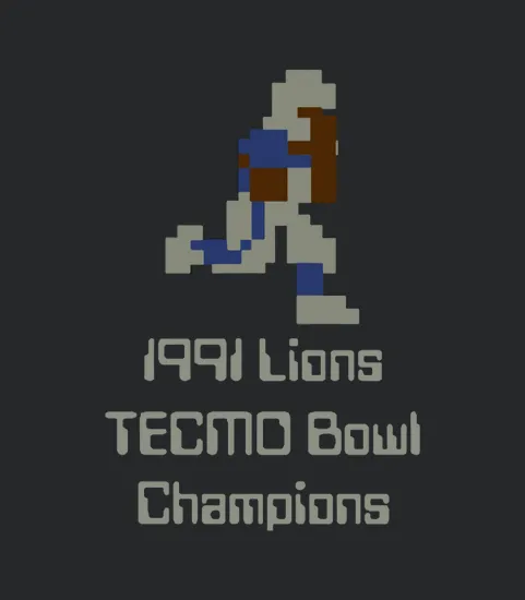 1991 Lions Barry Tecmo 8 Bit