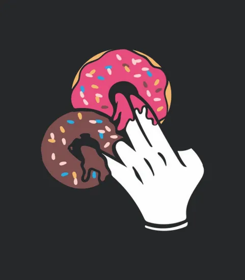 2 In The Pink 1 In The Stink Funny Donut