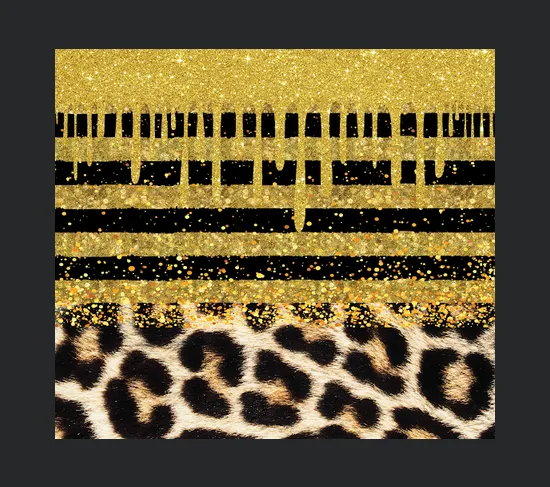 20 Oz Skinny Tumbler Design Black Gold Digital Papers