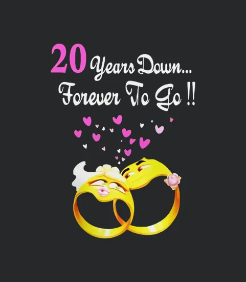 20 Years Anniversary Gift 20th Wedding Married Couples