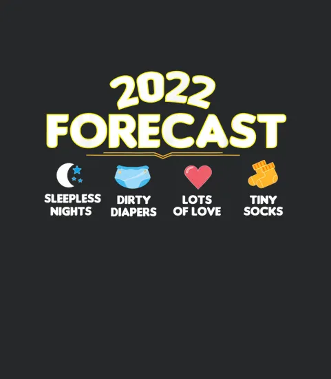 2022 Forecast For Couples New Dad Mom Baby Announcement