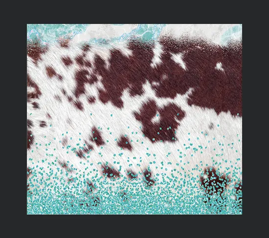 20oz Skinny Tumble Glitter Cow