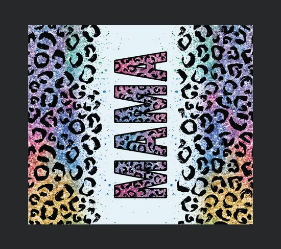 20oz Skinny Tumbler Mama Leopard