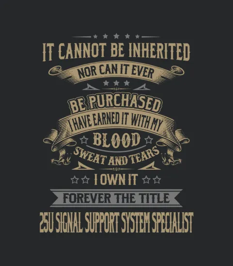 25u Signal Support System Specialist Forever Job Title