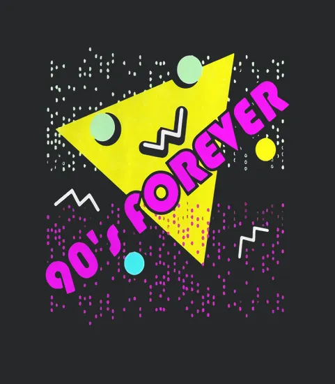 90s Forever Retro 1990s Vintage Style Tee