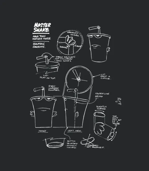 Aqua Teen Hunger Force Master Shake Sculptin Diagram