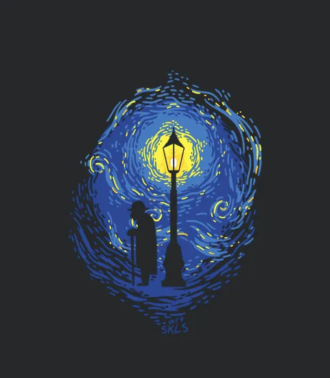 At The End Of Time Chrono Trigger Starry Night Gaspar Lamppost Stars Night