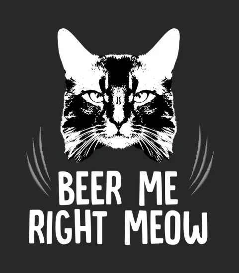 Beer Me Right Meow Somali Cat