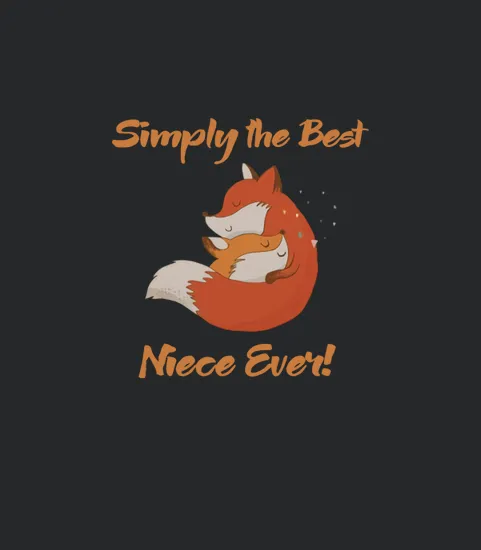 Best Niece Gifts Best Niece Ever T Cute Fox Hugs