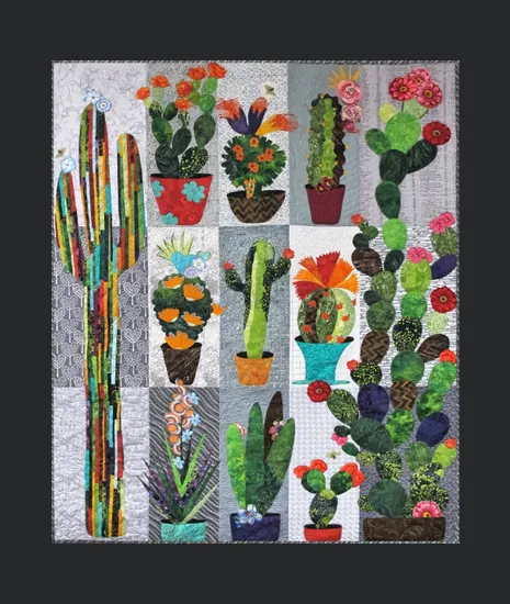 Cactus Quilt Blanket Qpl058801