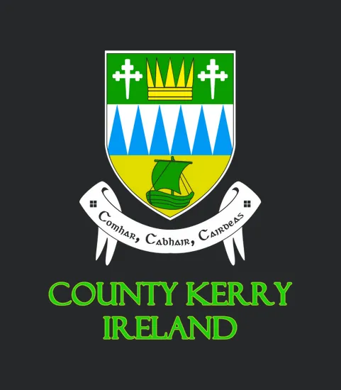 County Kerry Ireland Coat Of Arms Black Youth B06x9z2jq9 1