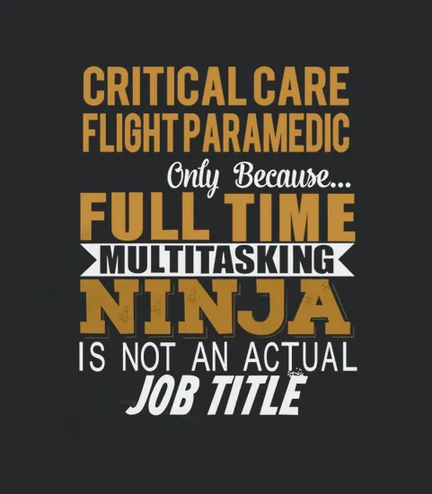 Critical Care Flight Paramedic Ninja