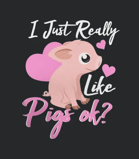Cute Piglet Pink Pig