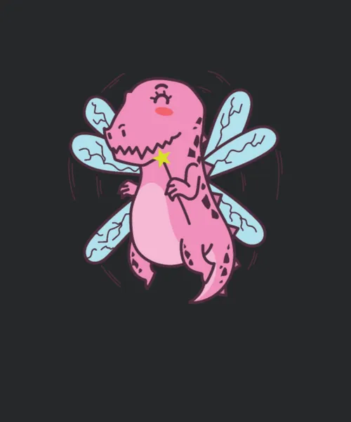 Dino With Butterfly Feathers Dinosaur