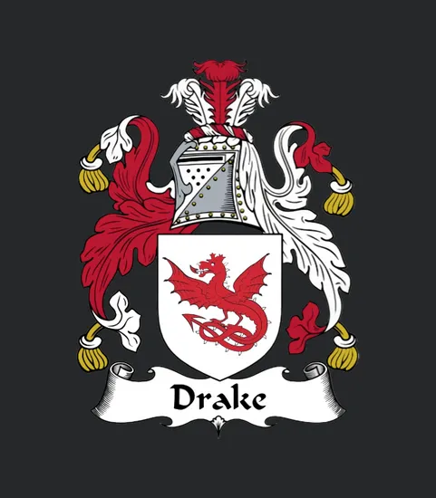Drake Family Crest Coat Of Arms British Family Crests
