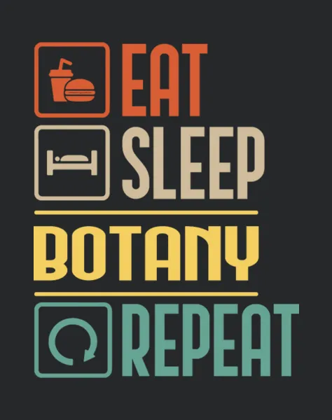 Eat Sleep Botany Repeat Vintage Botanist Funny