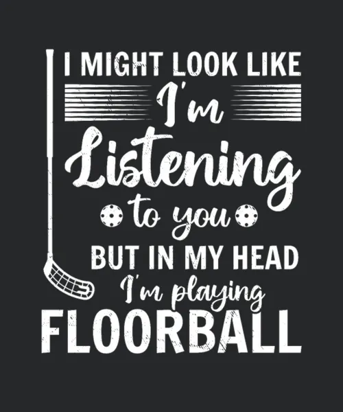 Floorball Quotes Floorball Player Playing Floorbal