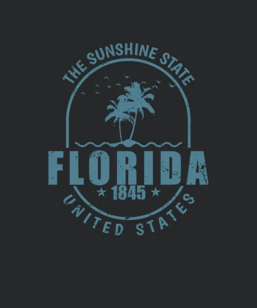 Florida The Sunshine State 1845 United States