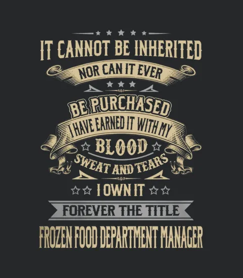 Frozen Food Department Manager Forever Job Title