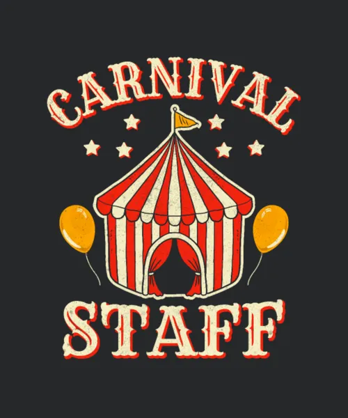 Funny Carnival Staff Circus Event Crew Ringmaster